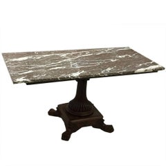 Mahogany Table with Marble Top