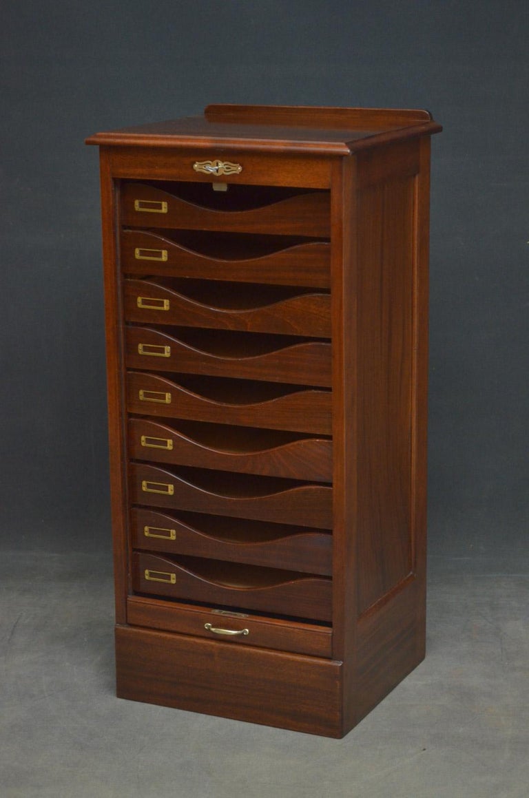 Mahogany Tambour Filing at 1stDibs