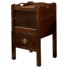 Antique Mahogany Tambour Fronted Commode