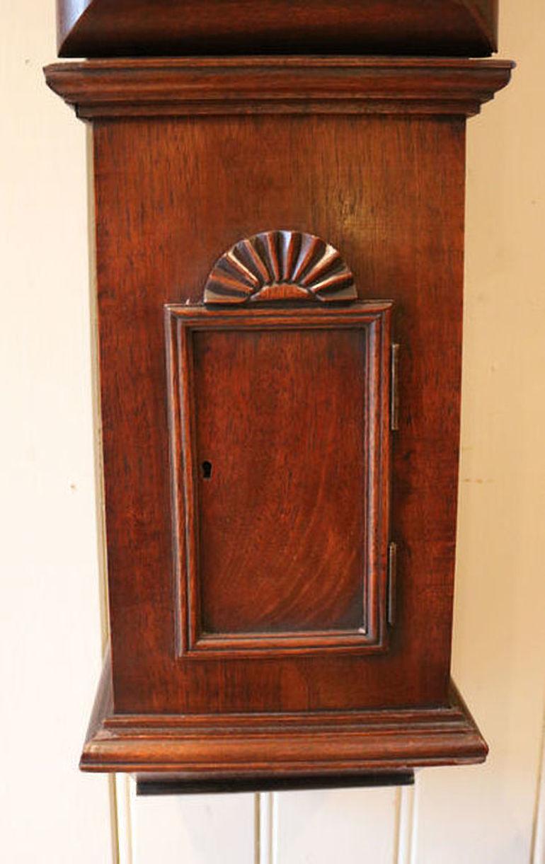 Georgian Mahogany Tavern Wall Clock For Sale