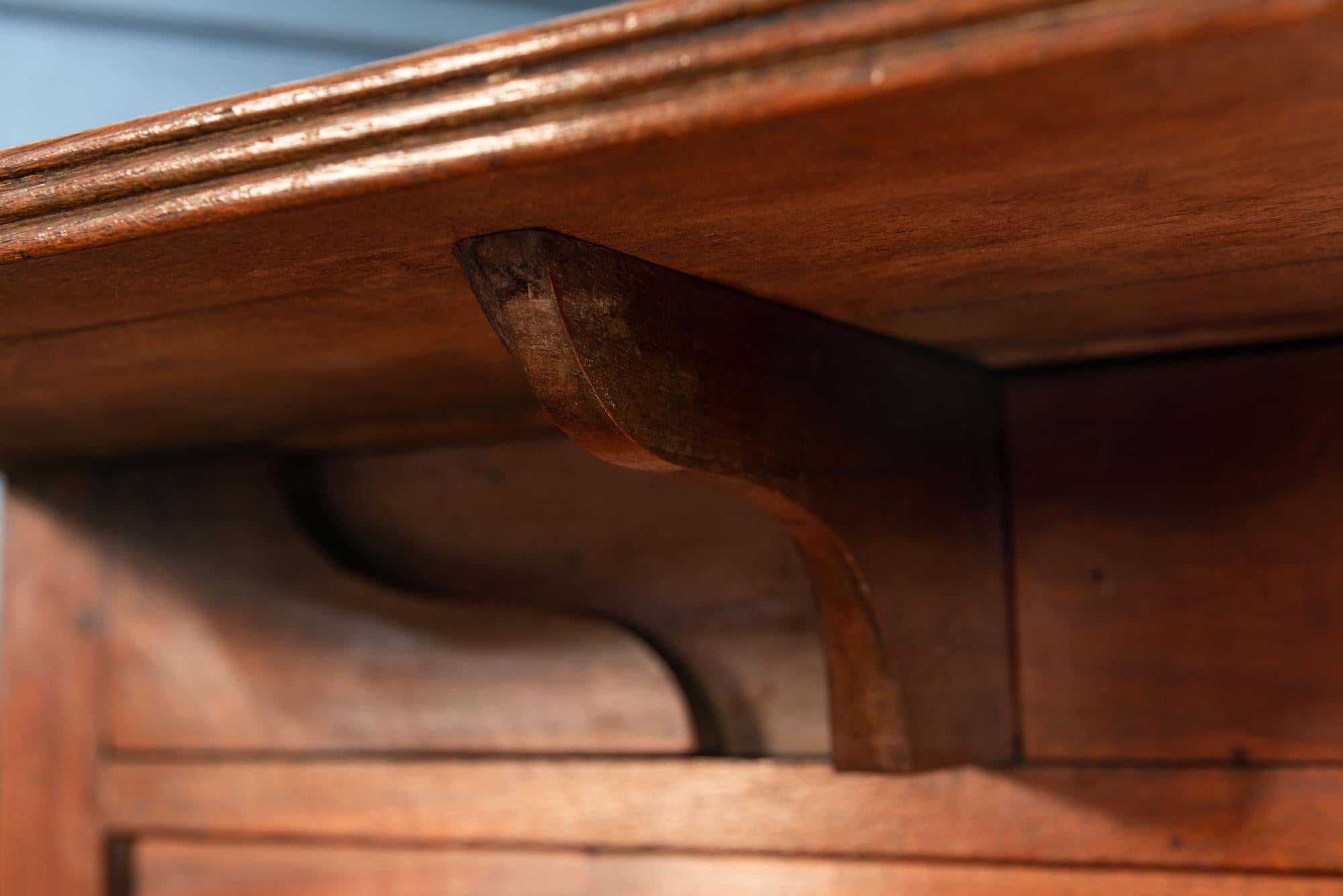 Mahogany and Teak Campaign Cabin Map Table/Chest, English, circa 1800 6