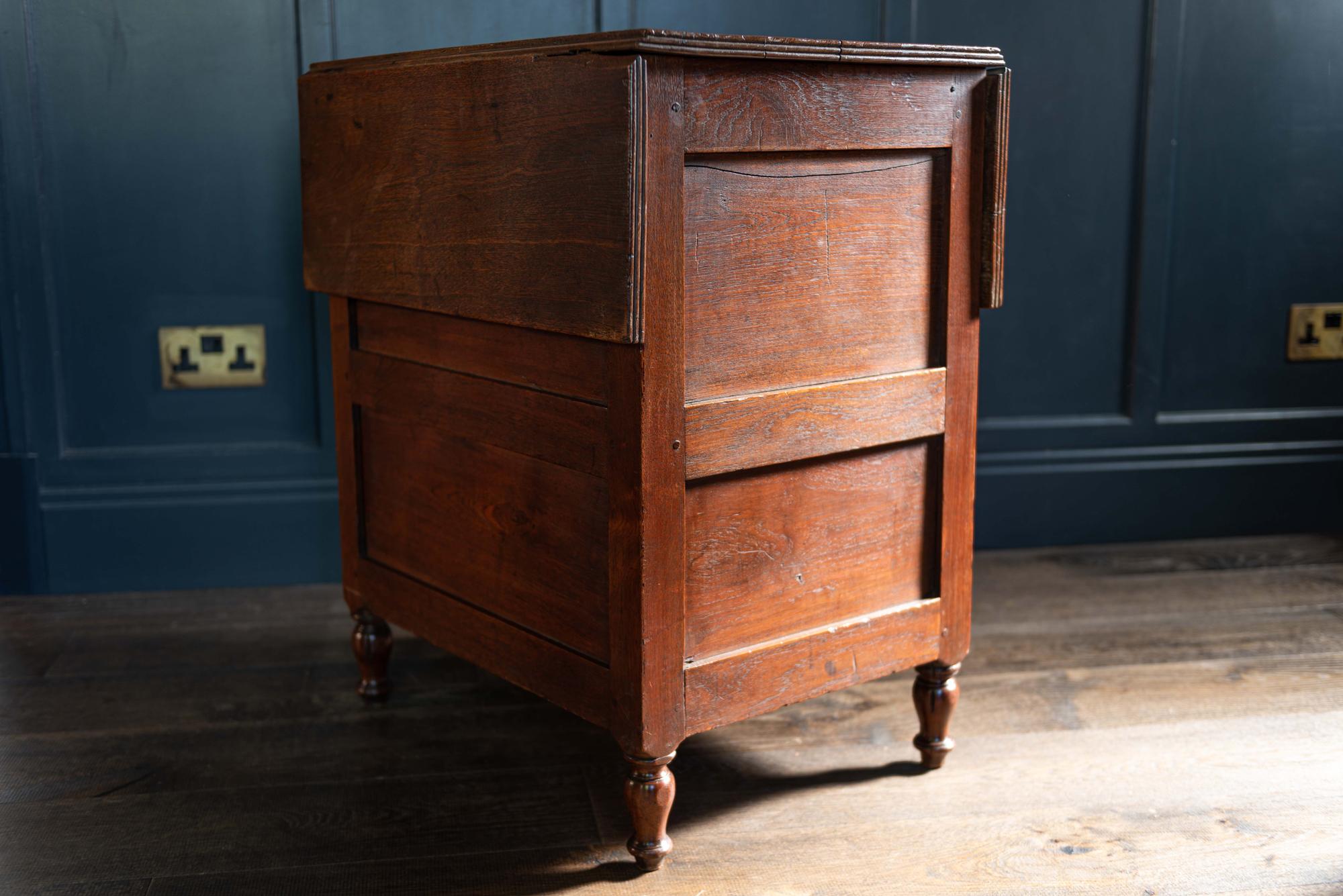 Mahogany and Teak Campaign Cabin Map Table/Chest, English, circa 1800 9