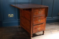 Mahogany and Teak Campaign Cabin Map Table/Chest, English, circa 1800