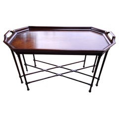 Used Mahogany Thin Legged Coffee Table By Councill Craftsmen