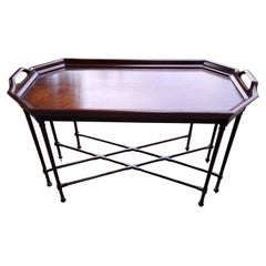 Mahogany Thin Legged Coffee Table By Councill Craftsmen