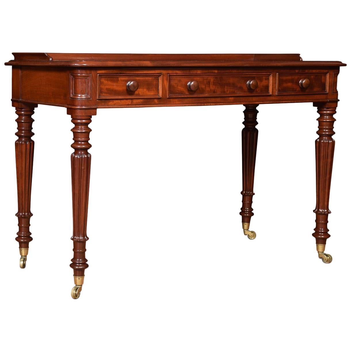 Mahogany Three-Drawer Dressing Table