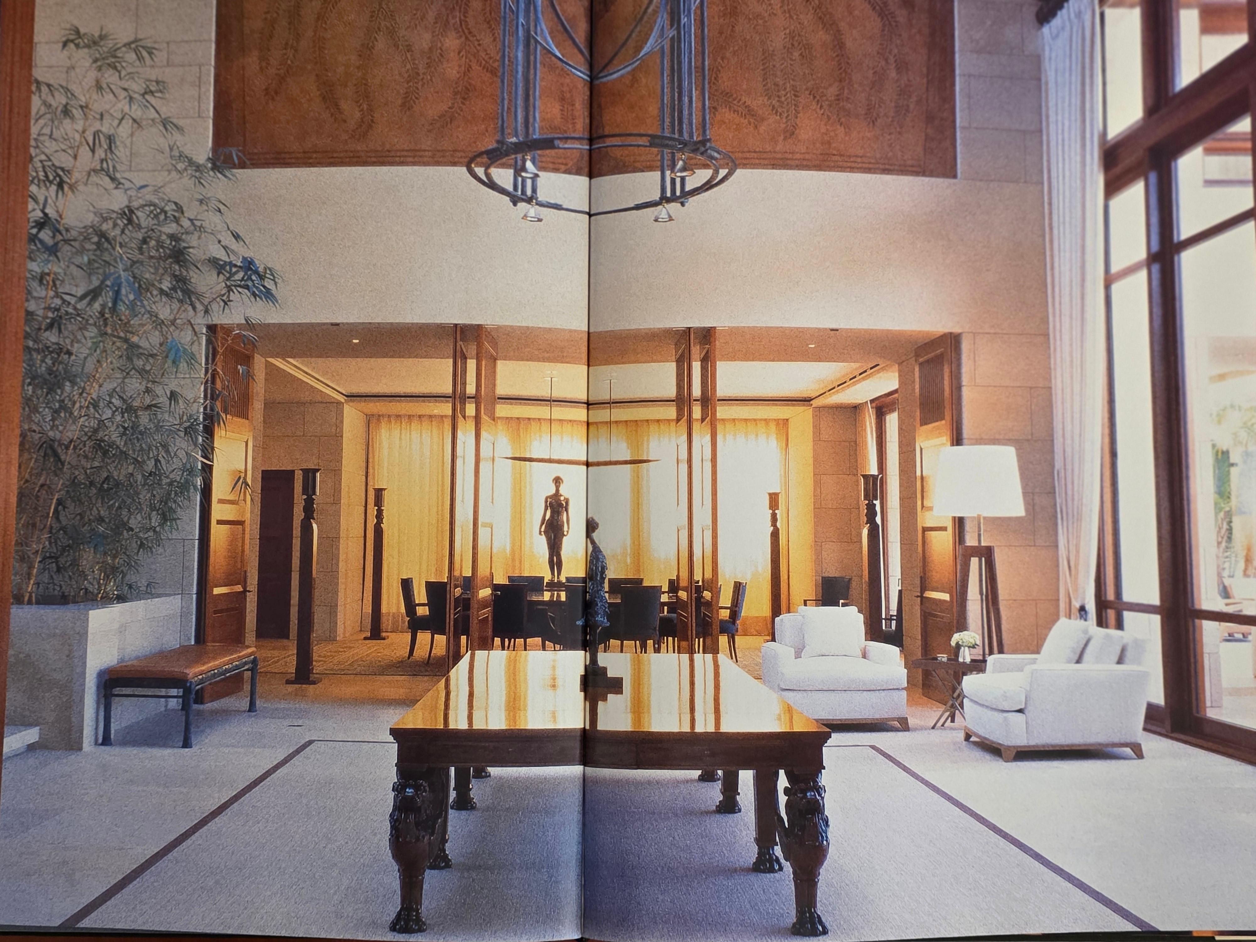 Mahogany Three Part Dinning Table by Thierry Despont For Sale 2