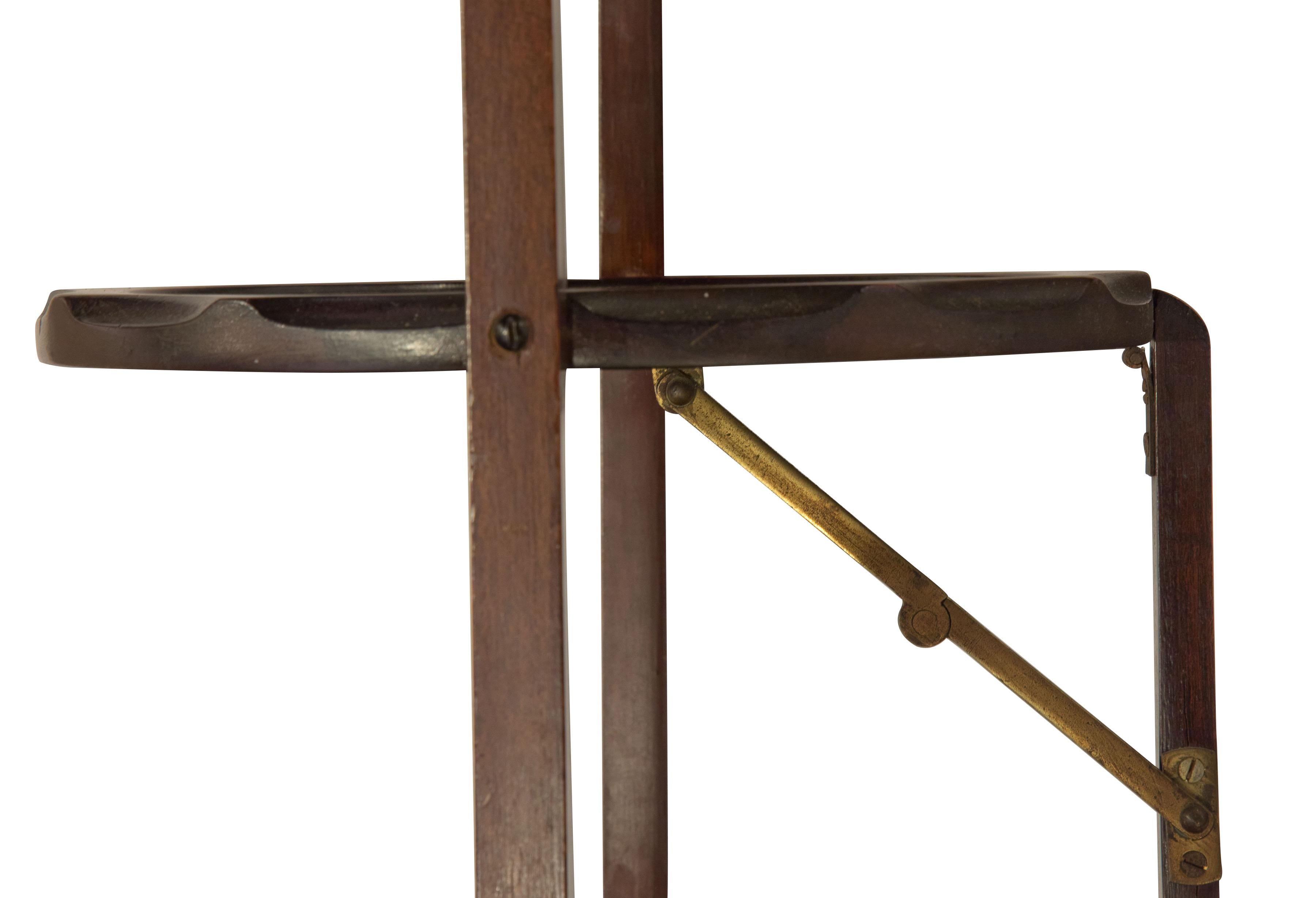 Mahogany Three Tier Folding Cake Stand, circa 1925 2