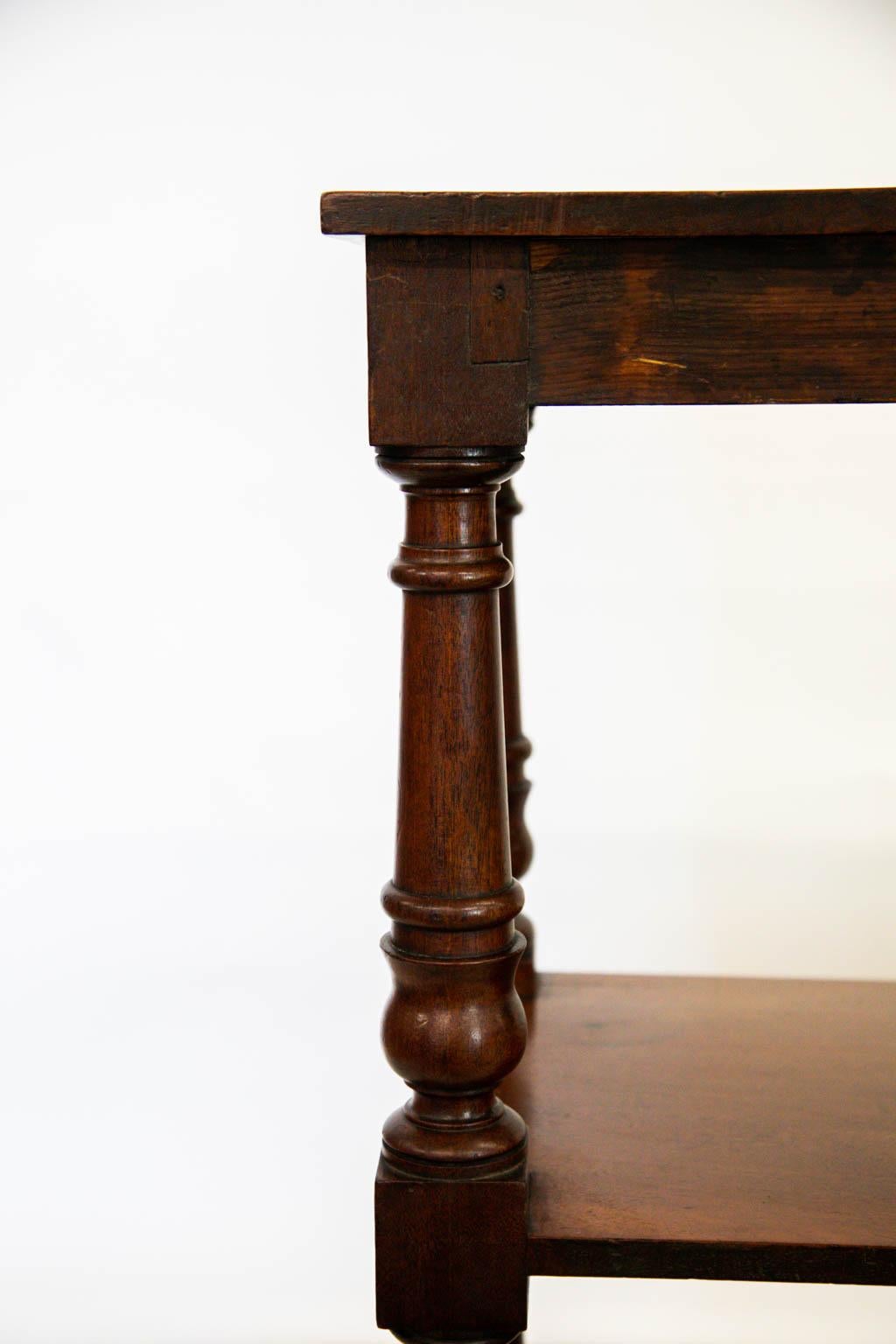 English Mahogany Three Tiered Server/Shelf