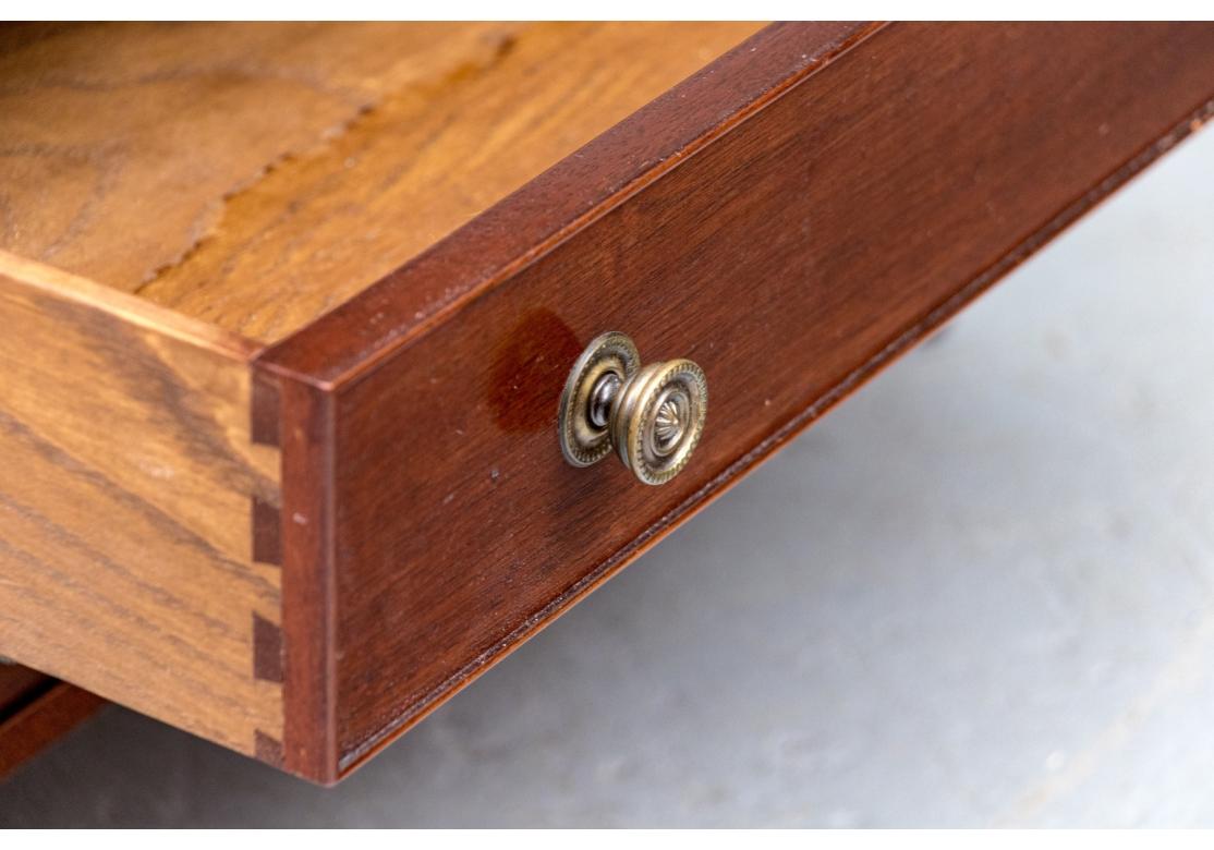 Mahogany Tiered End Table Attributed To Wood & Hogan For Sale 2