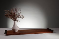 Mahogany Tray with Antique Brass Handles