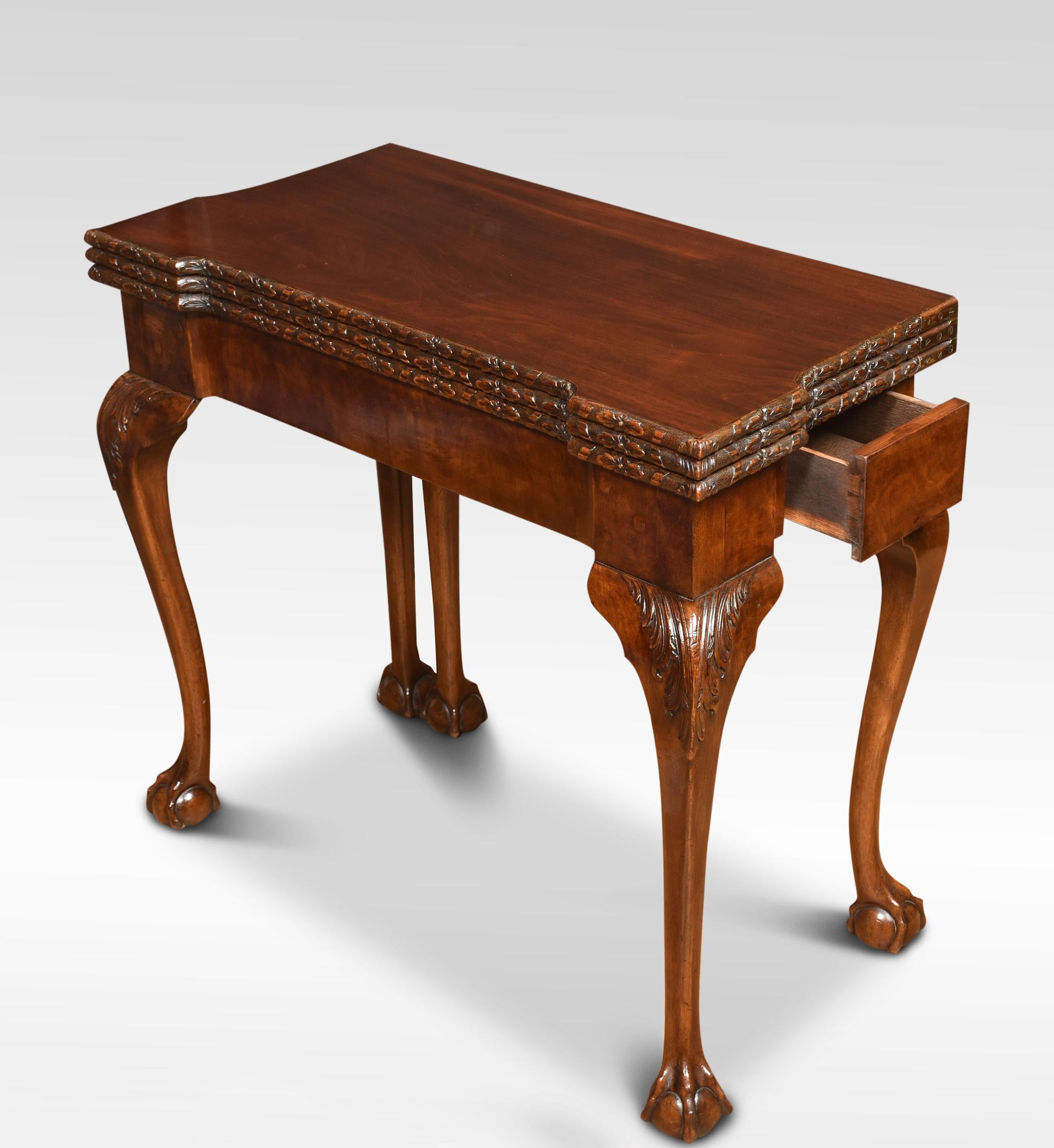 Mahogany Triple Top Games Table For Sale 4