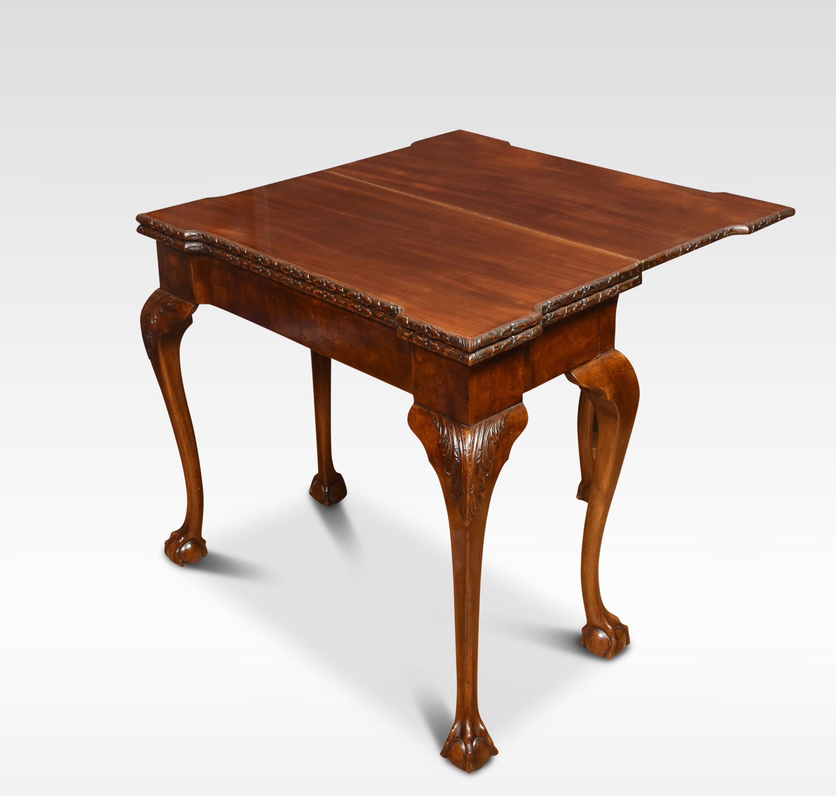20th Century Mahogany Triple Top Games Table For Sale