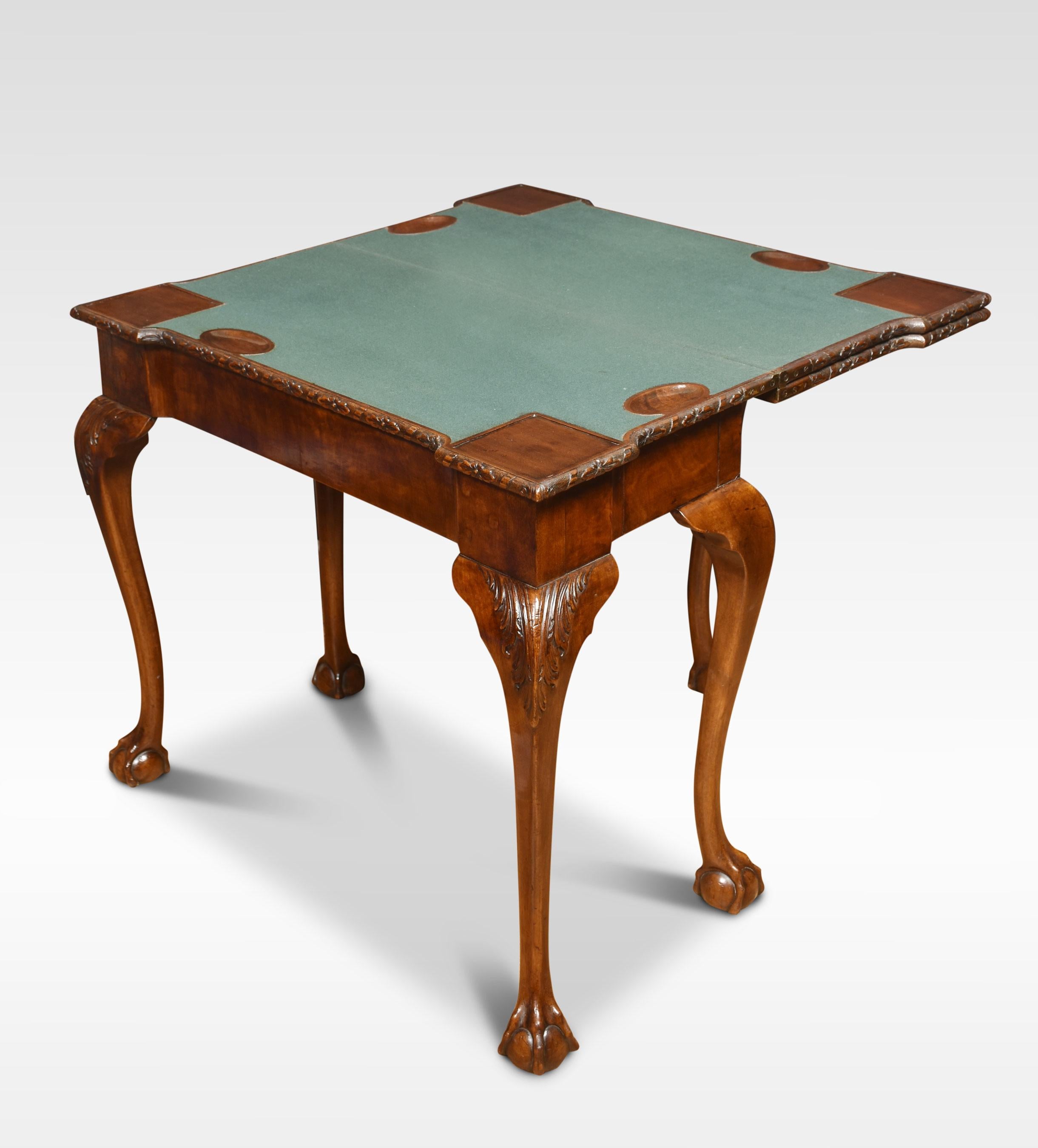 Mahogany Triple Top Games Table For Sale 1