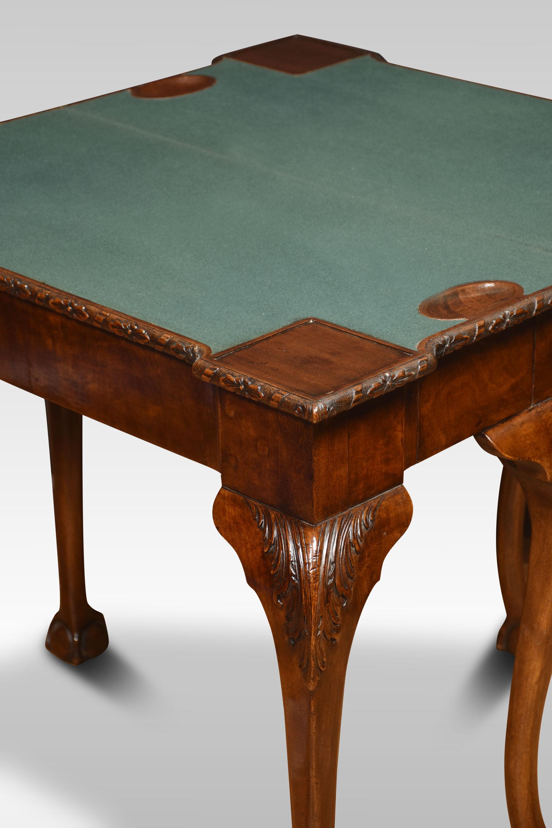 Mahogany Triple Top Games Table For Sale 3
