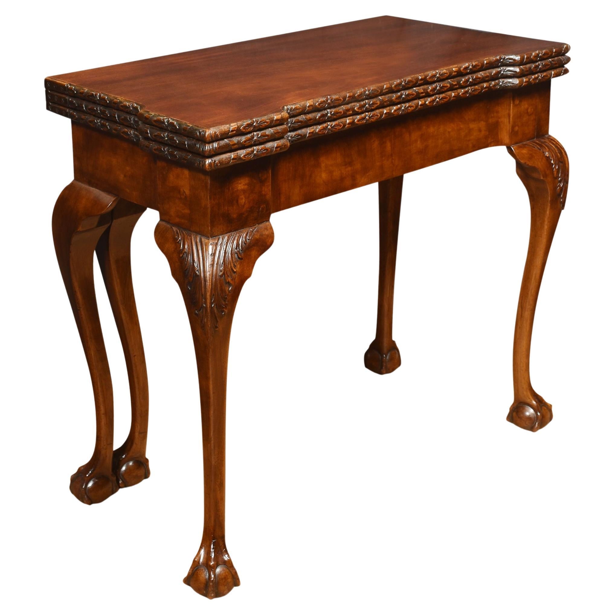 Mahogany Triple Top Games Table For Sale