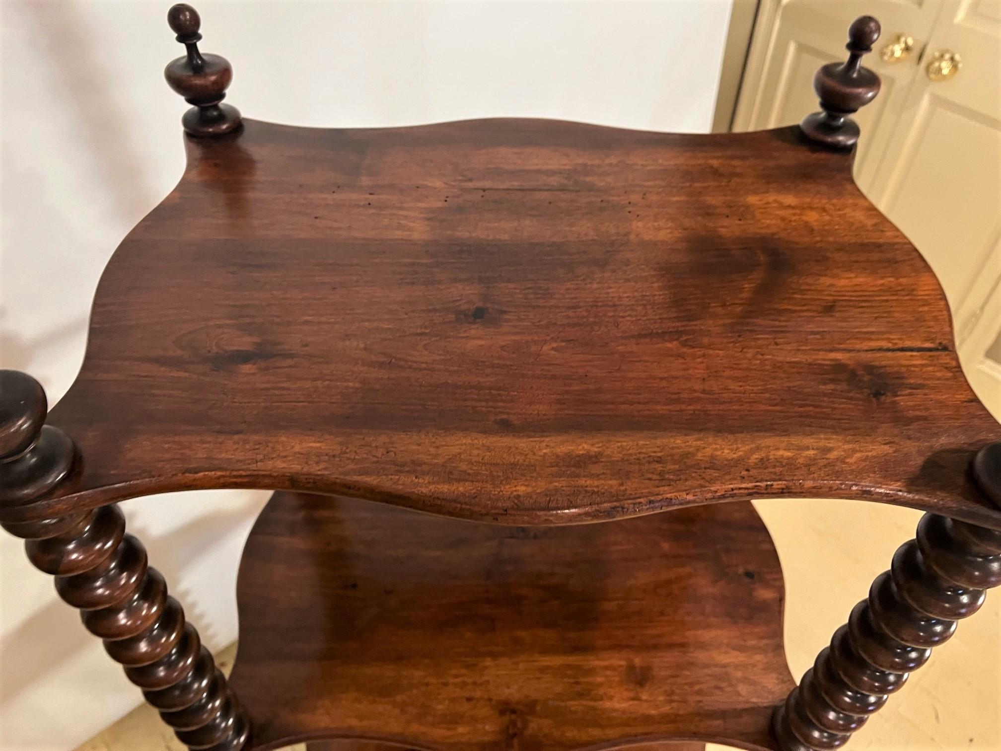 Mahogany Turned-Post Etagere, Ca:1820, Italy For Sale 5