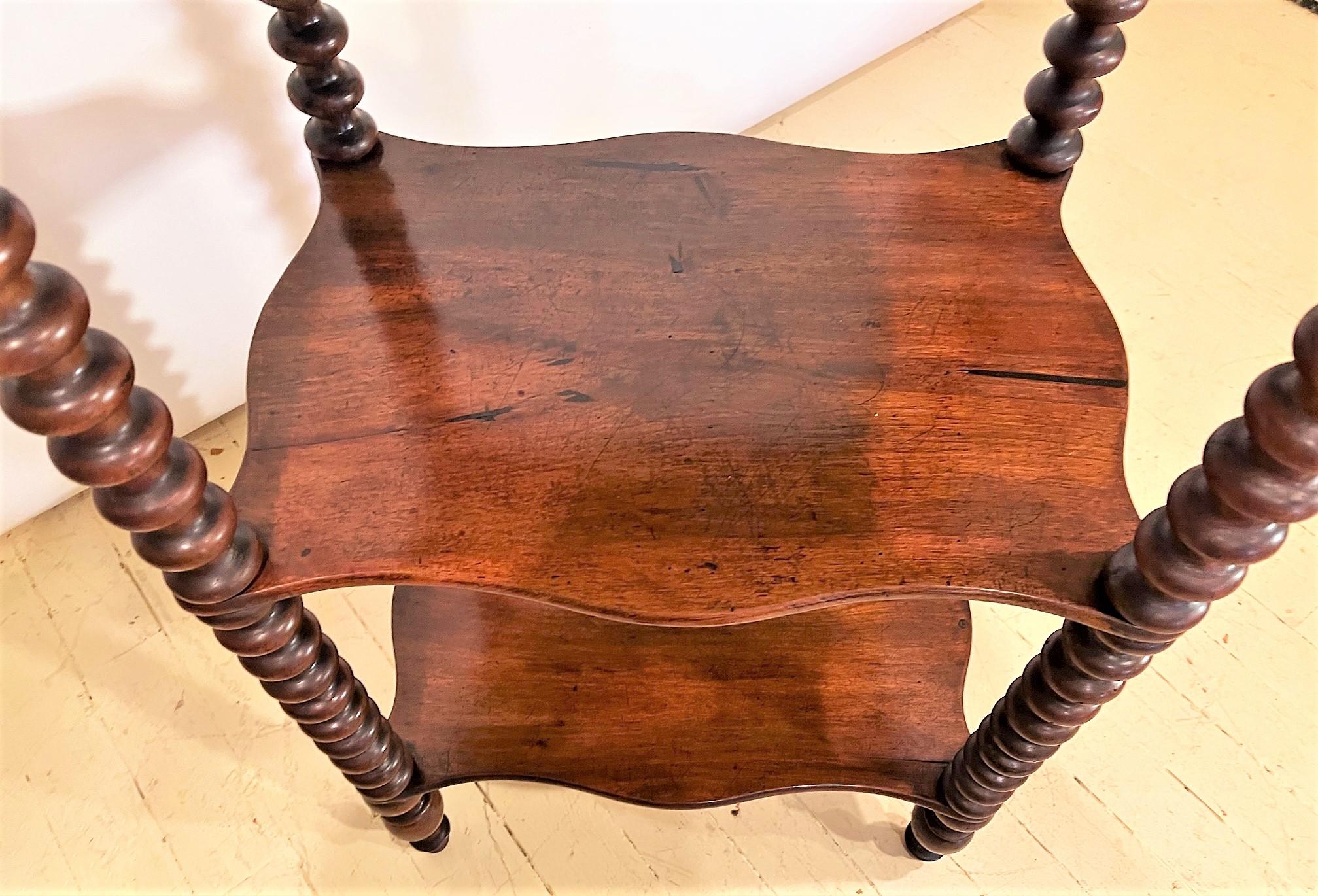 Mahogany Turned-Post Etagere, Ca:1820, Italy For Sale 4