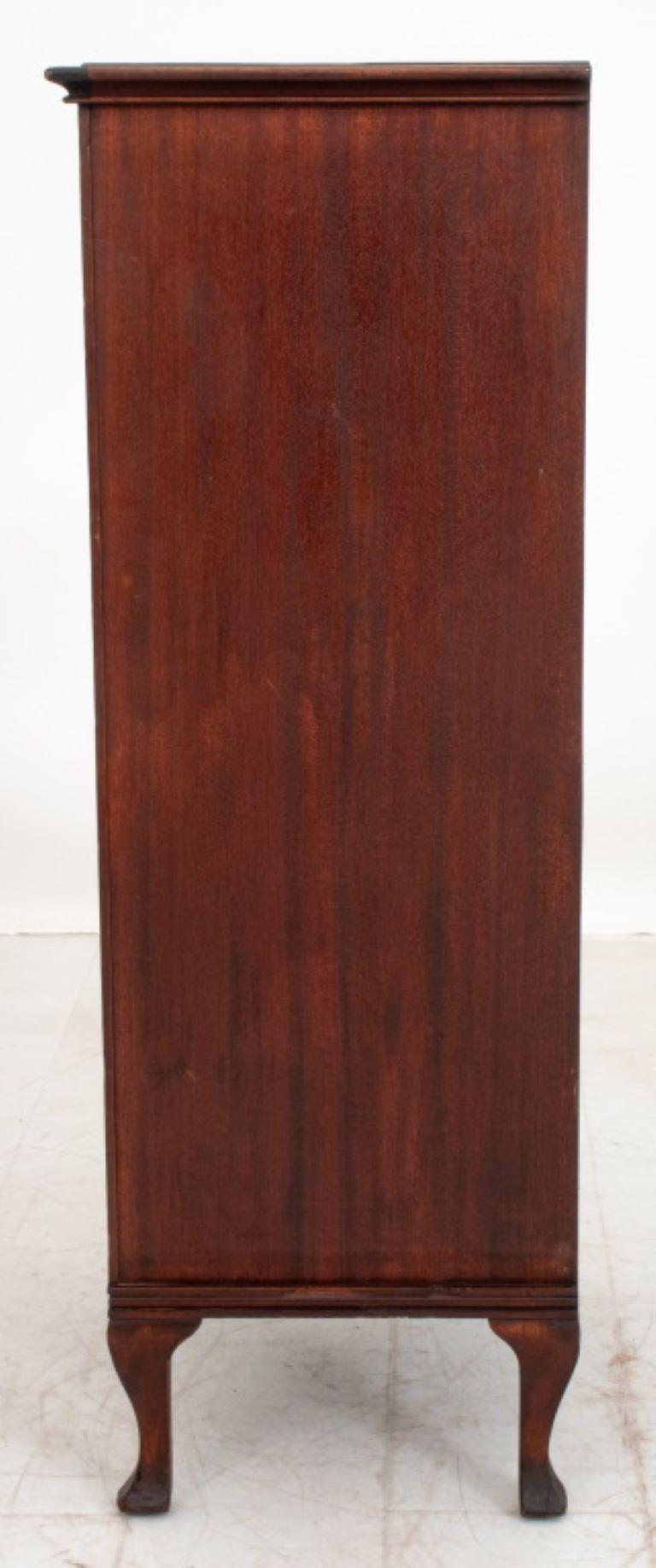 American Classical Mahogany Twenty-one Drawer Sheet Music Cabinet For Sale