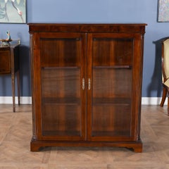 Mahogany Two Door Bookcase