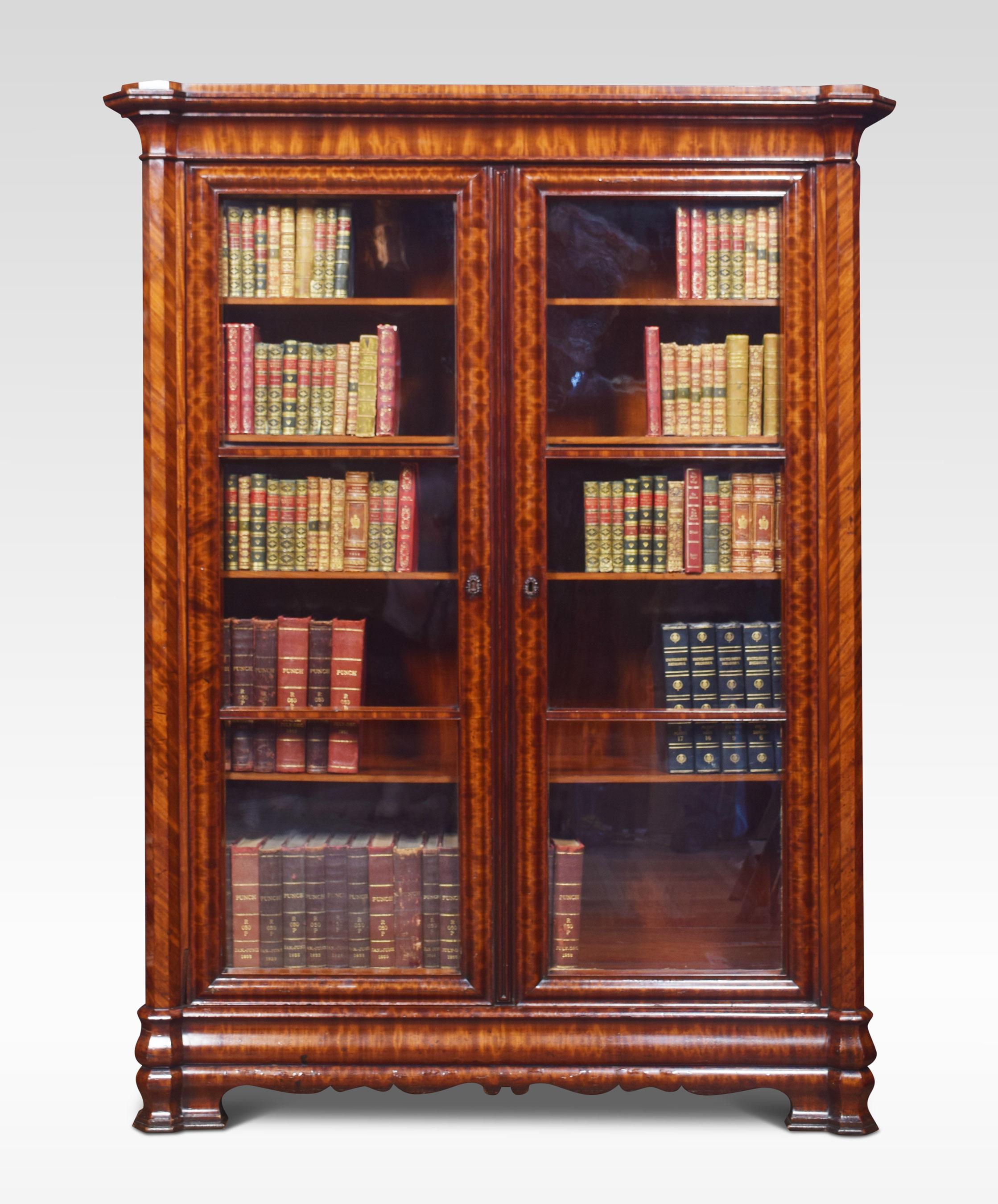 2 door bookcase