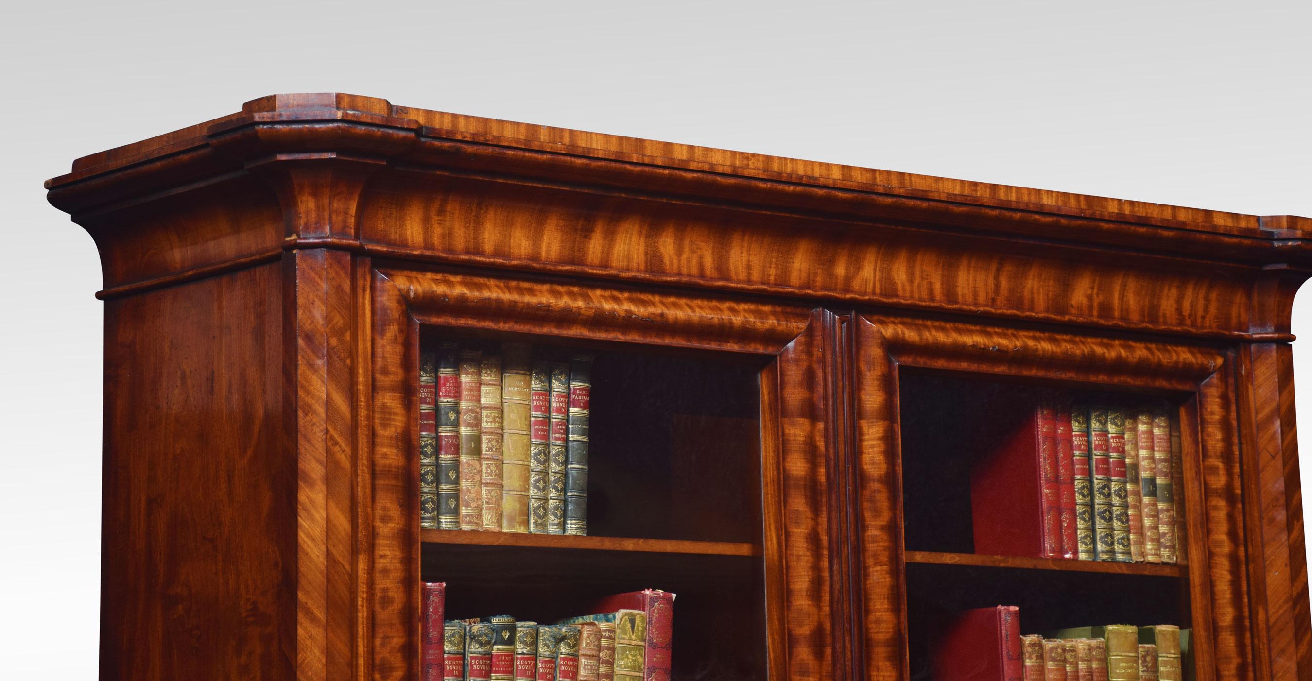 19th Century Mahogany Two-Door Bookcase