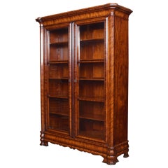 Mahogany Two-Door Bookcase