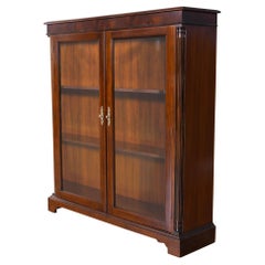 Mahogany Two Door Bookcase