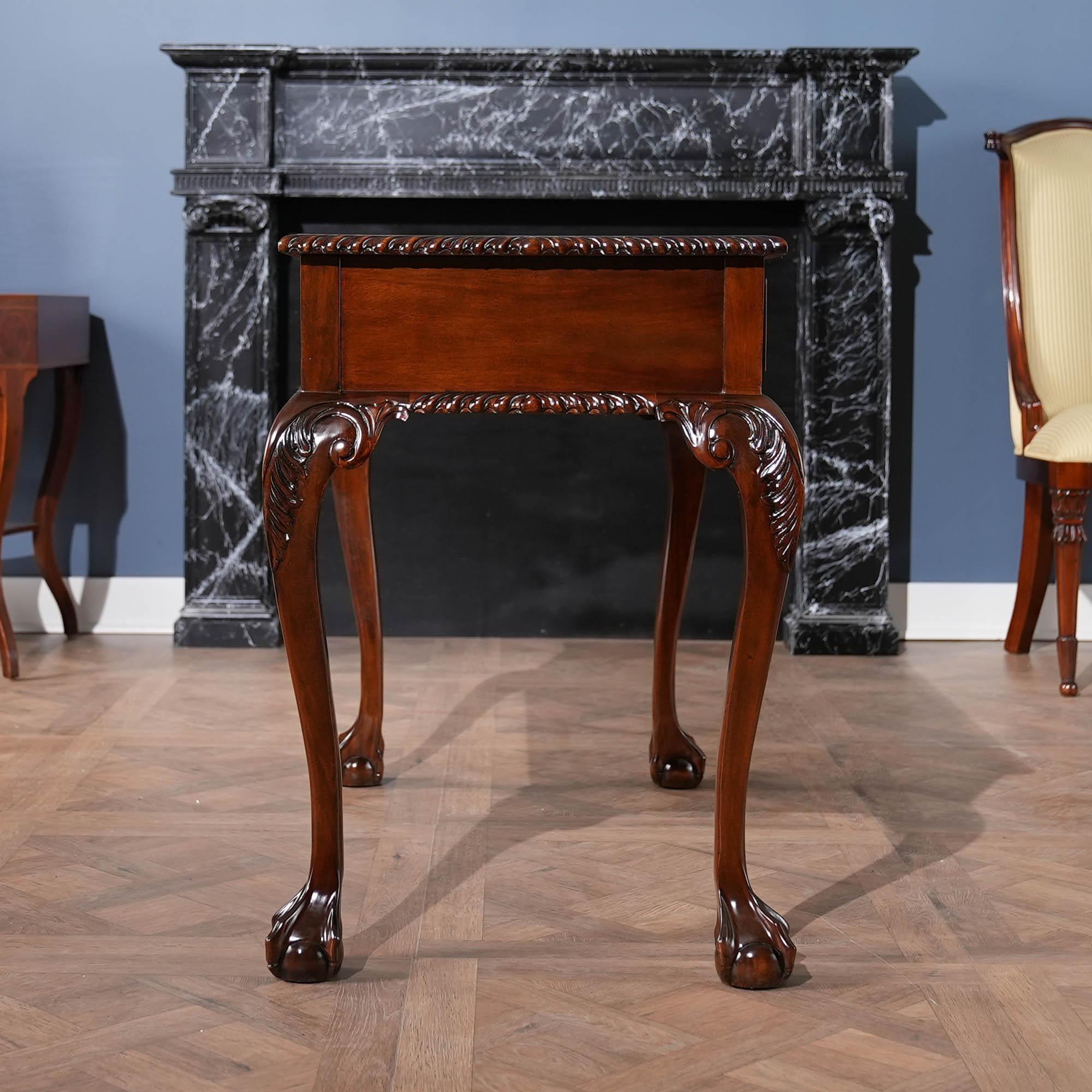 Mahogany Two Drawer Console For Sale 5
