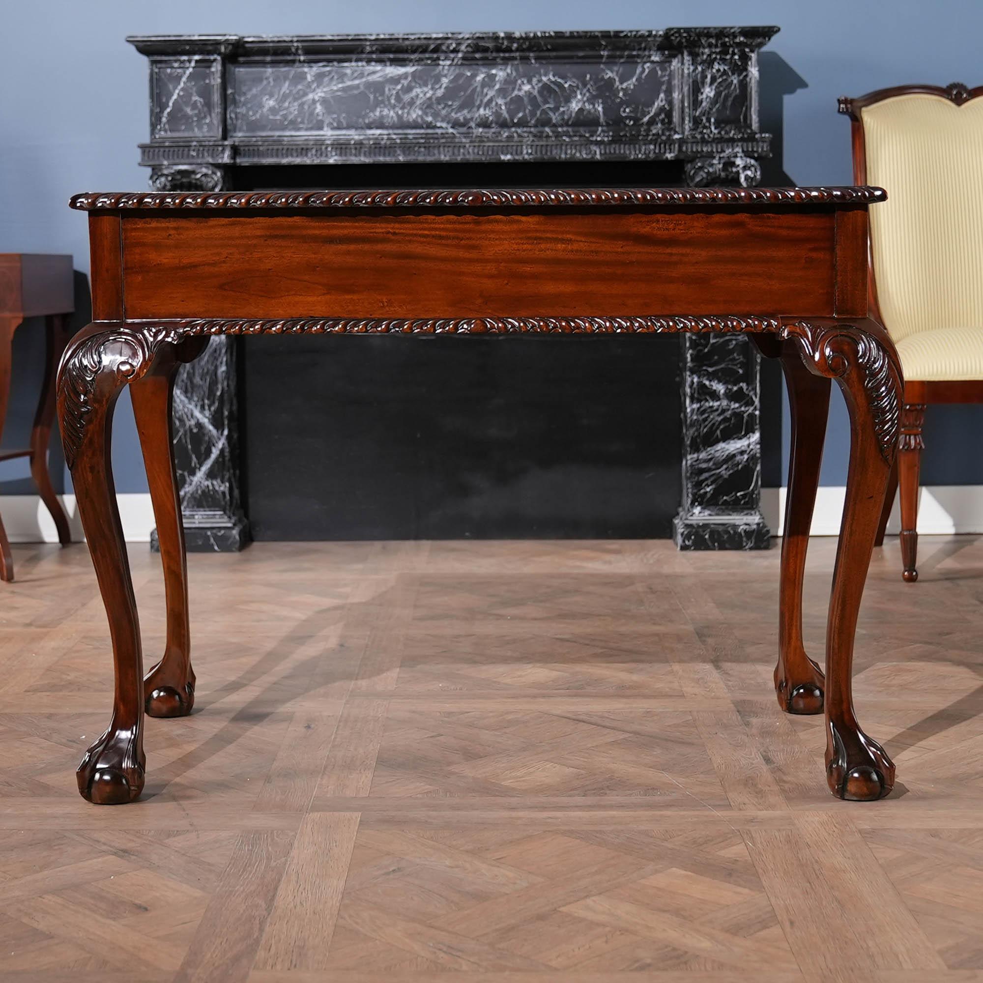 Mahogany Two Drawer Console For Sale 6