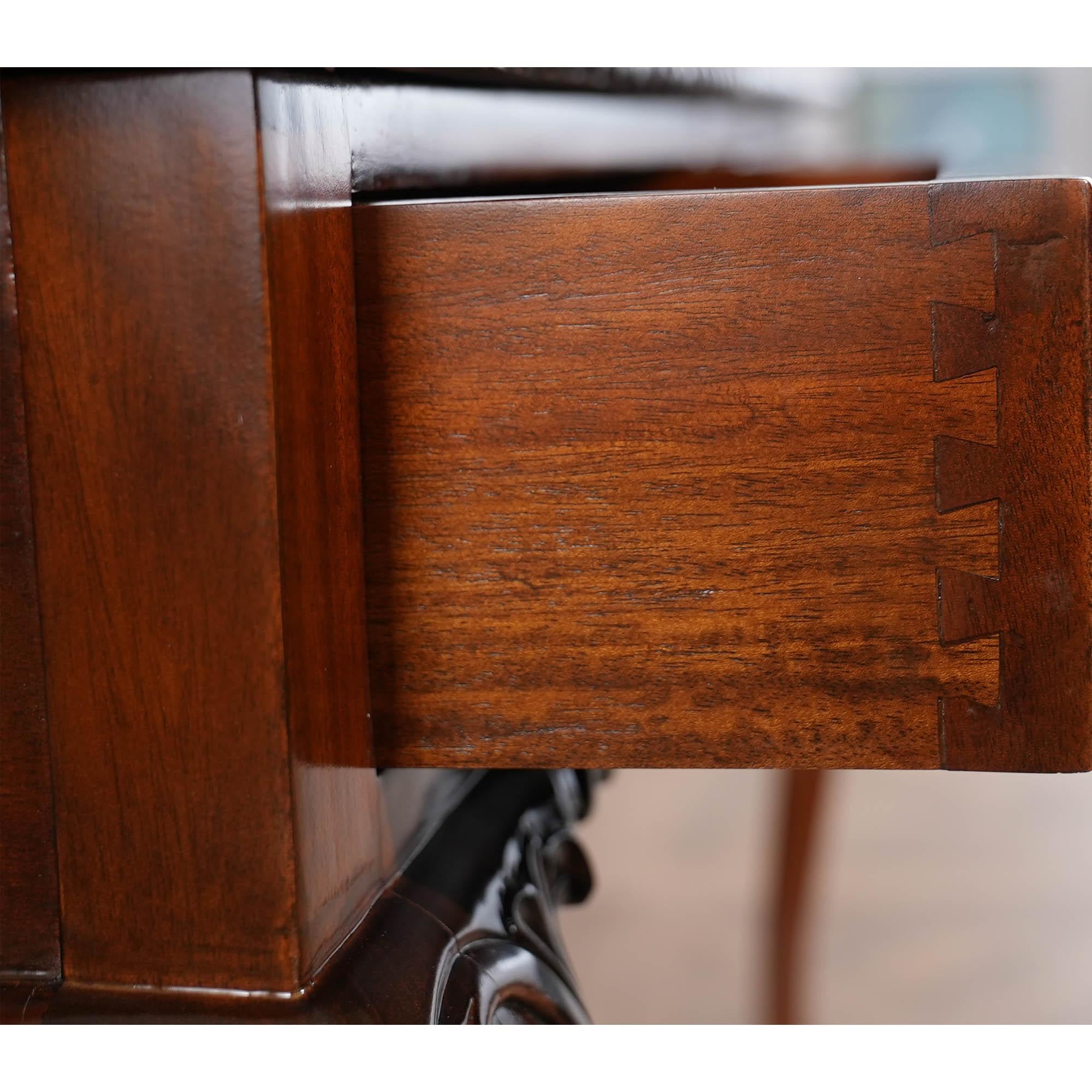 Mahogany Two Drawer Console For Sale 3