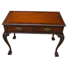 Mahogany Two Drawer Console 