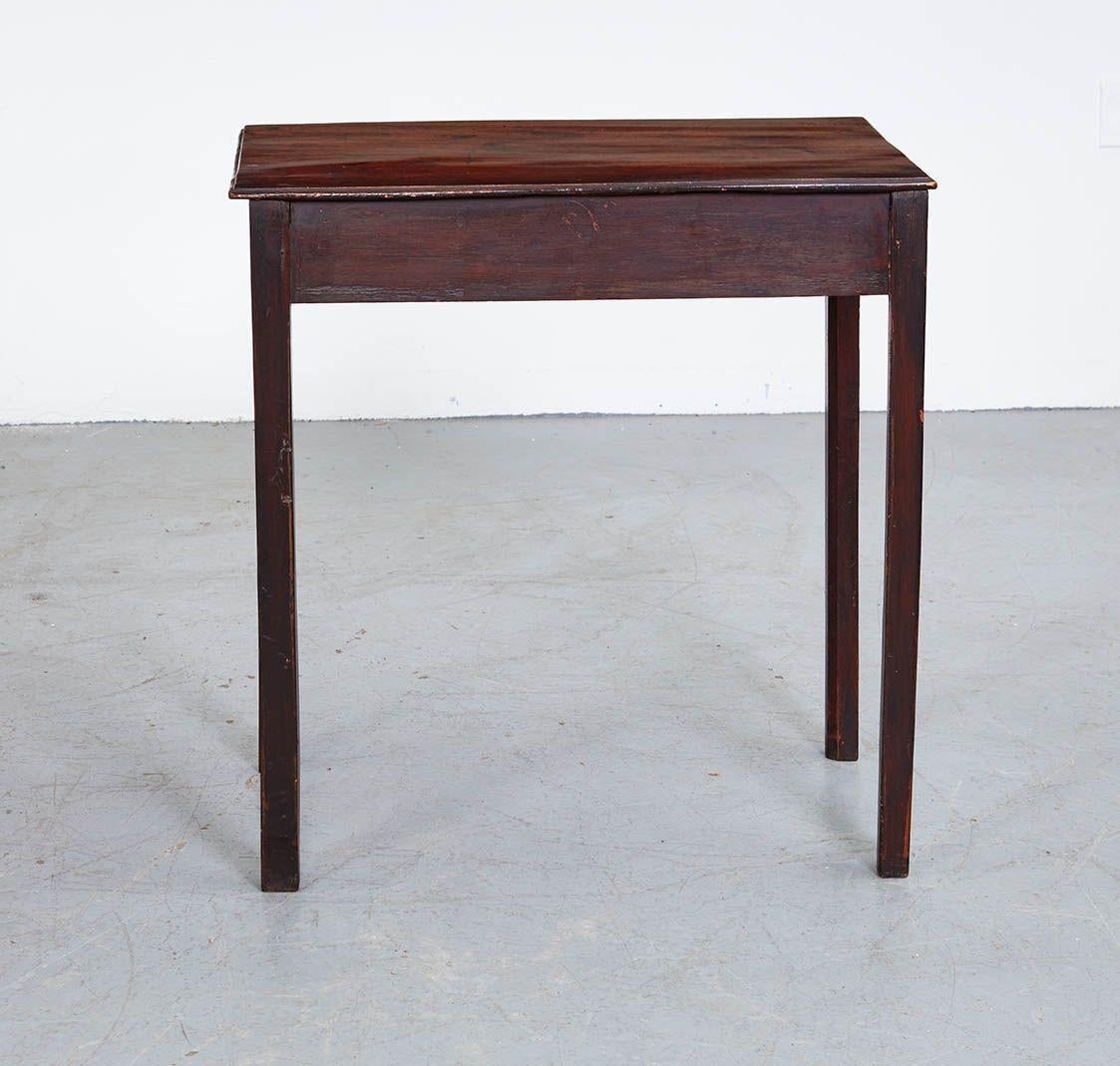 Mahogany Two Drawer Side Table For Sale 4