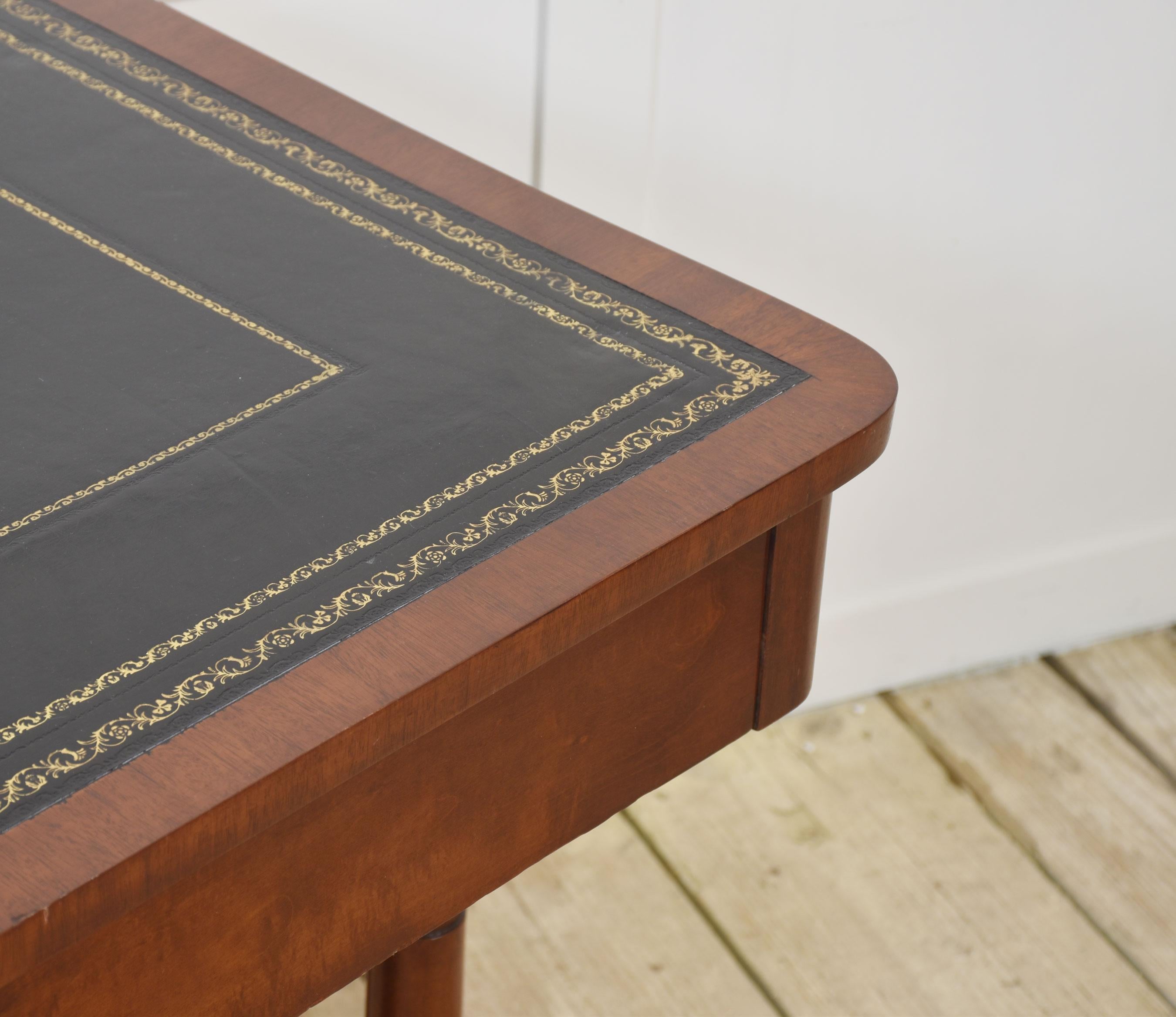 Mahogany two drawer writing table For Sale 1
