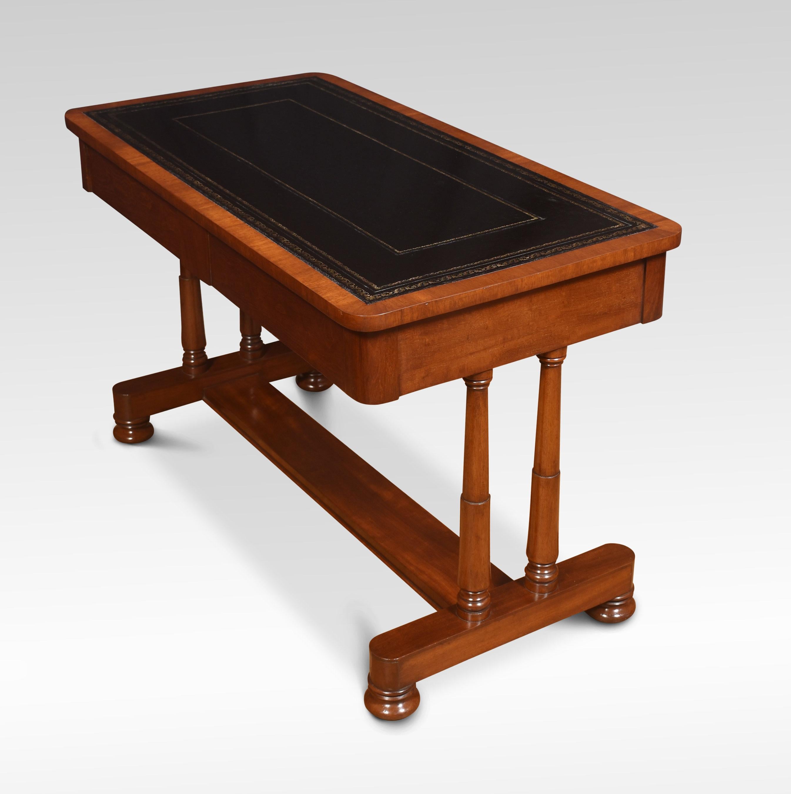 Mahogany Two Drawer Writing Table For Sale 2