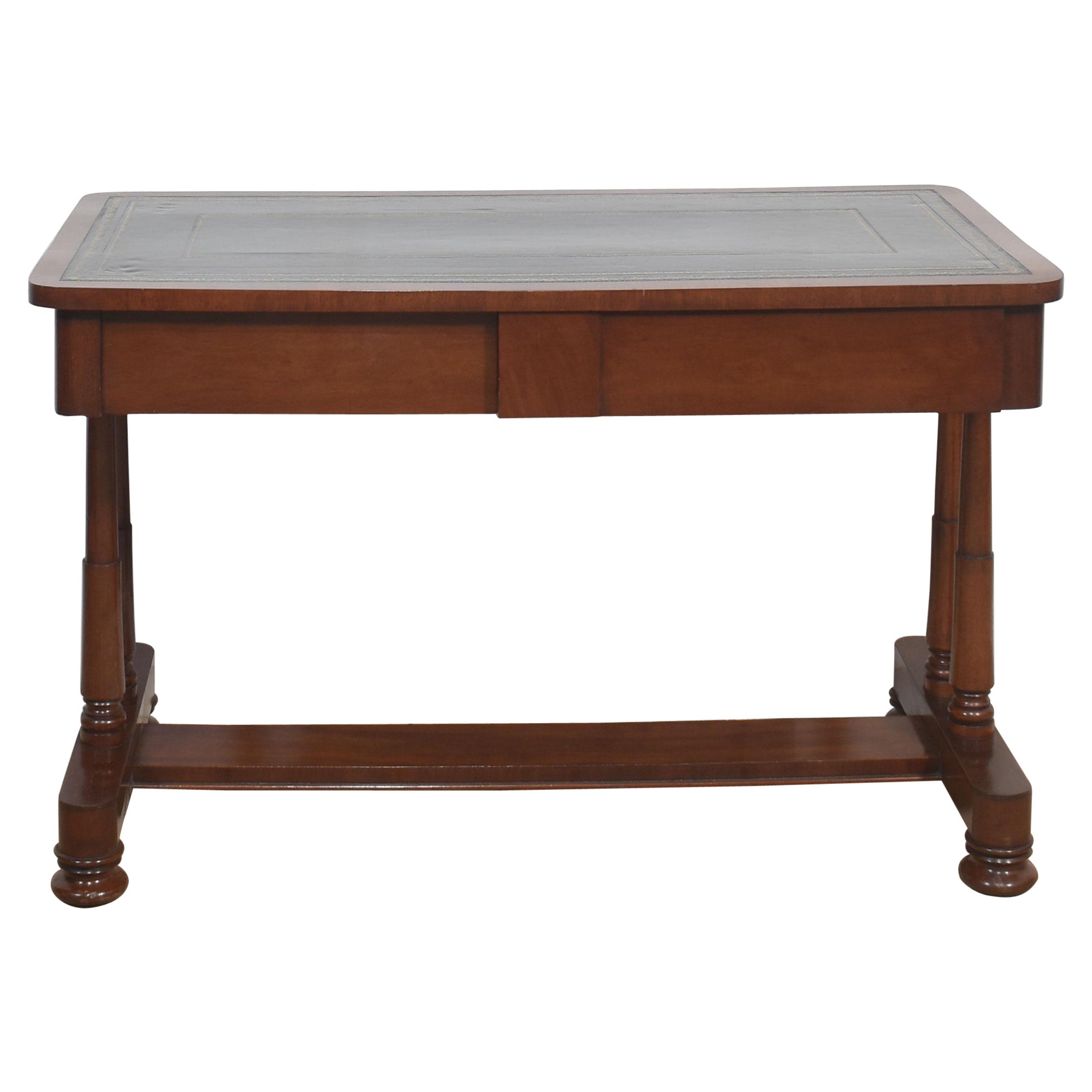 Mahogany two drawer writing table For Sale