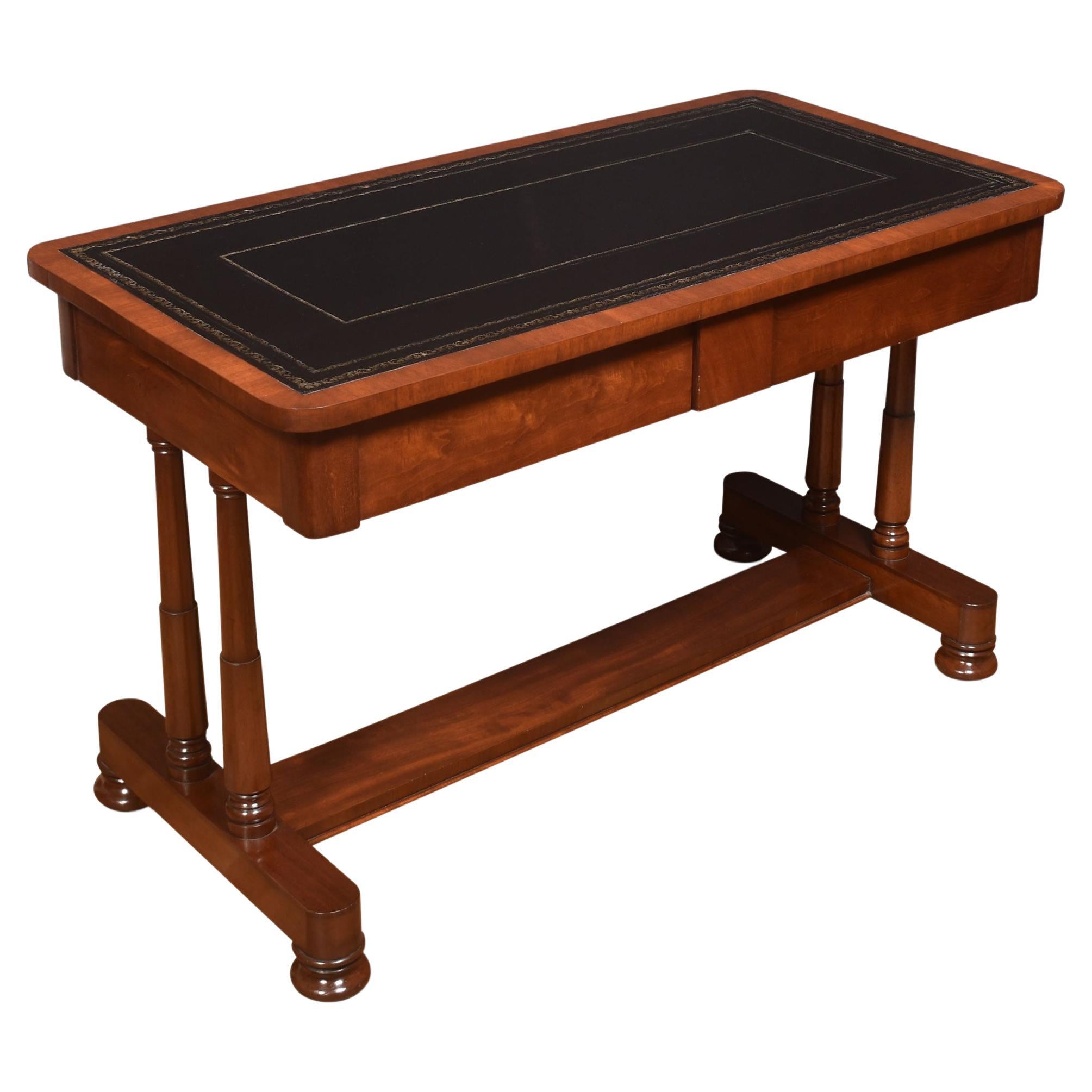 Mahogany Two Drawer Writing Table For Sale