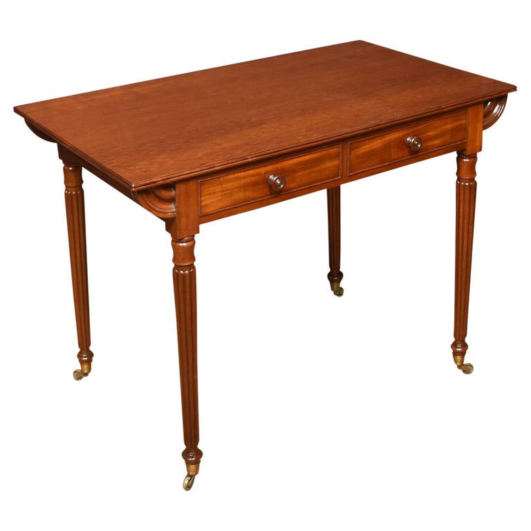 Mahogany Two Drawer Writing Table For Sale at 1stDibs