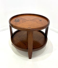 Mahogany Two Tier Circular Side Table by Louis Majorelle