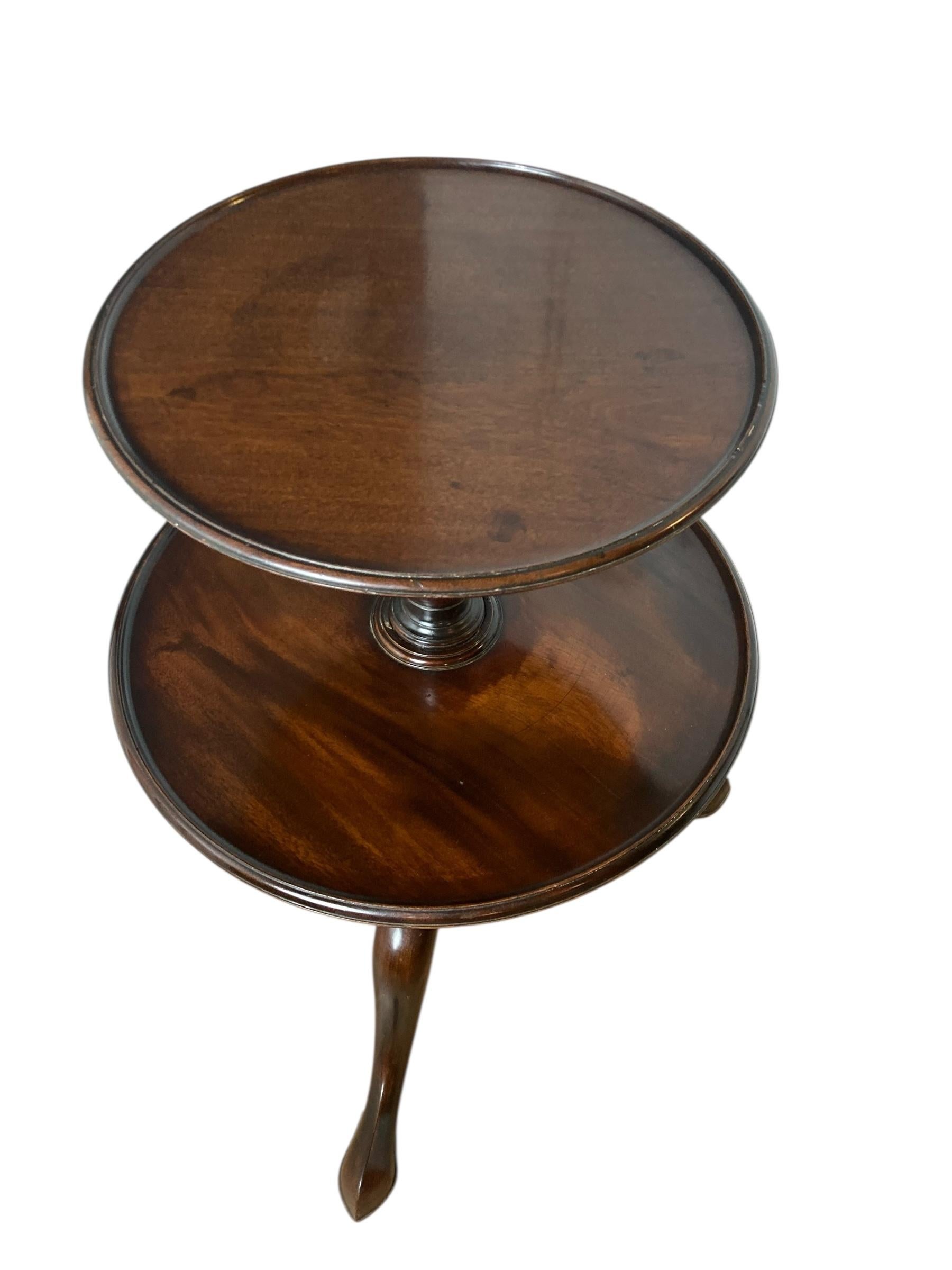 Mesita Dumd de caoba de dos pisos, mesa auxiliar o soporte para plantas. Magnífico estado - c1780

Esta mesa de camarero muda georgiana inglesa de dos pisos es un ejemplo encantador presentado en un estado impresionante y mostrando calidad en toda