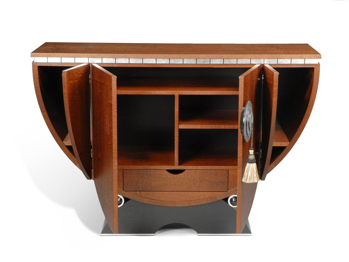 American Mahogany Tympany Buffet by Lee Weitzman For Sale