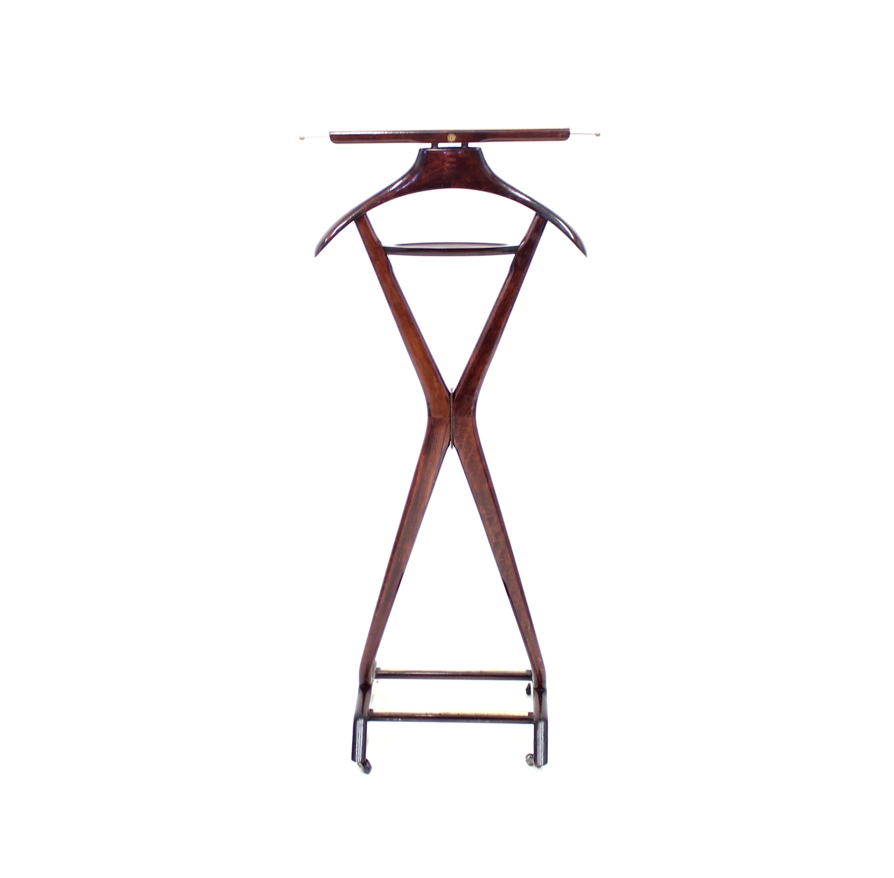 Mid-Century Modern Mahogany Valet by Ico Parisi for Fratelli Reguitti, 1950s