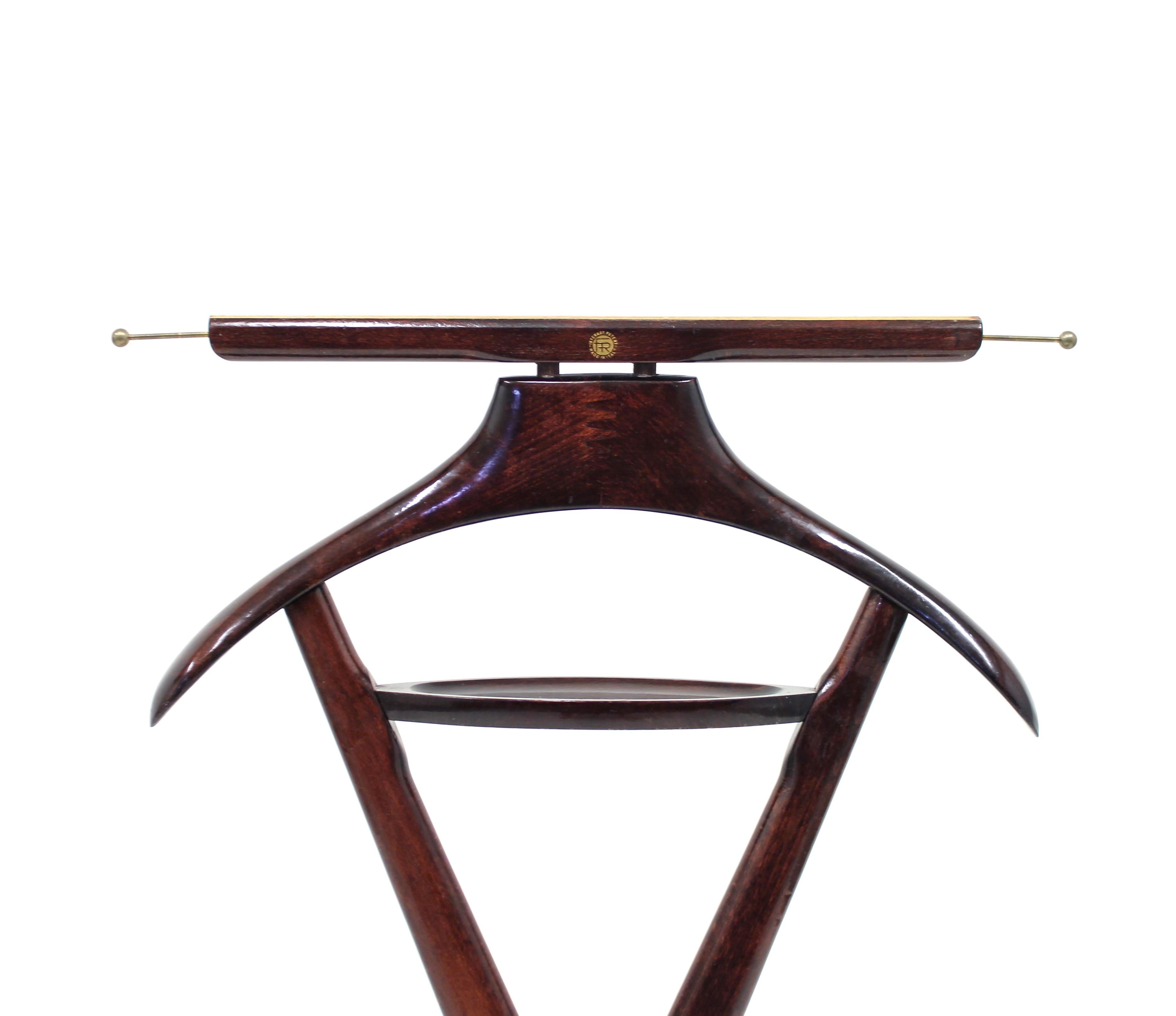 Mahogany Valet by Ico Parisi for Fratelli Reguitti, 1950s In Good Condition In Uppsala, SE