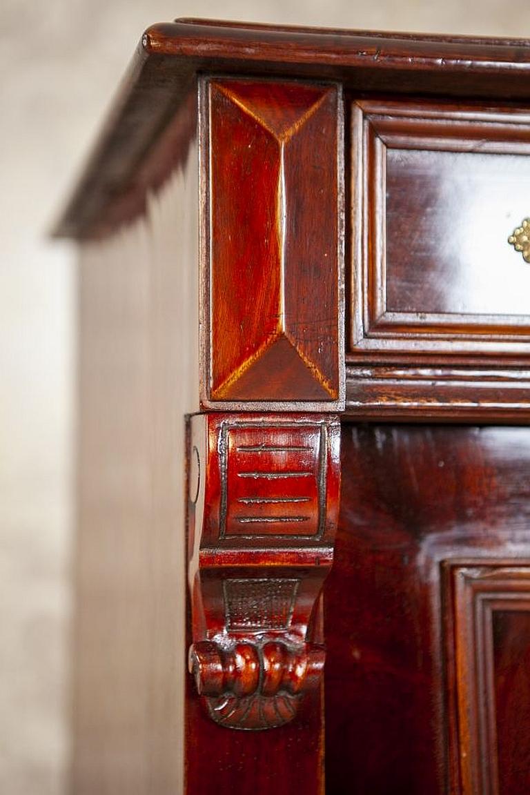 Antique Brown Vertico Cabinet with Brass Details, circa 1880 3