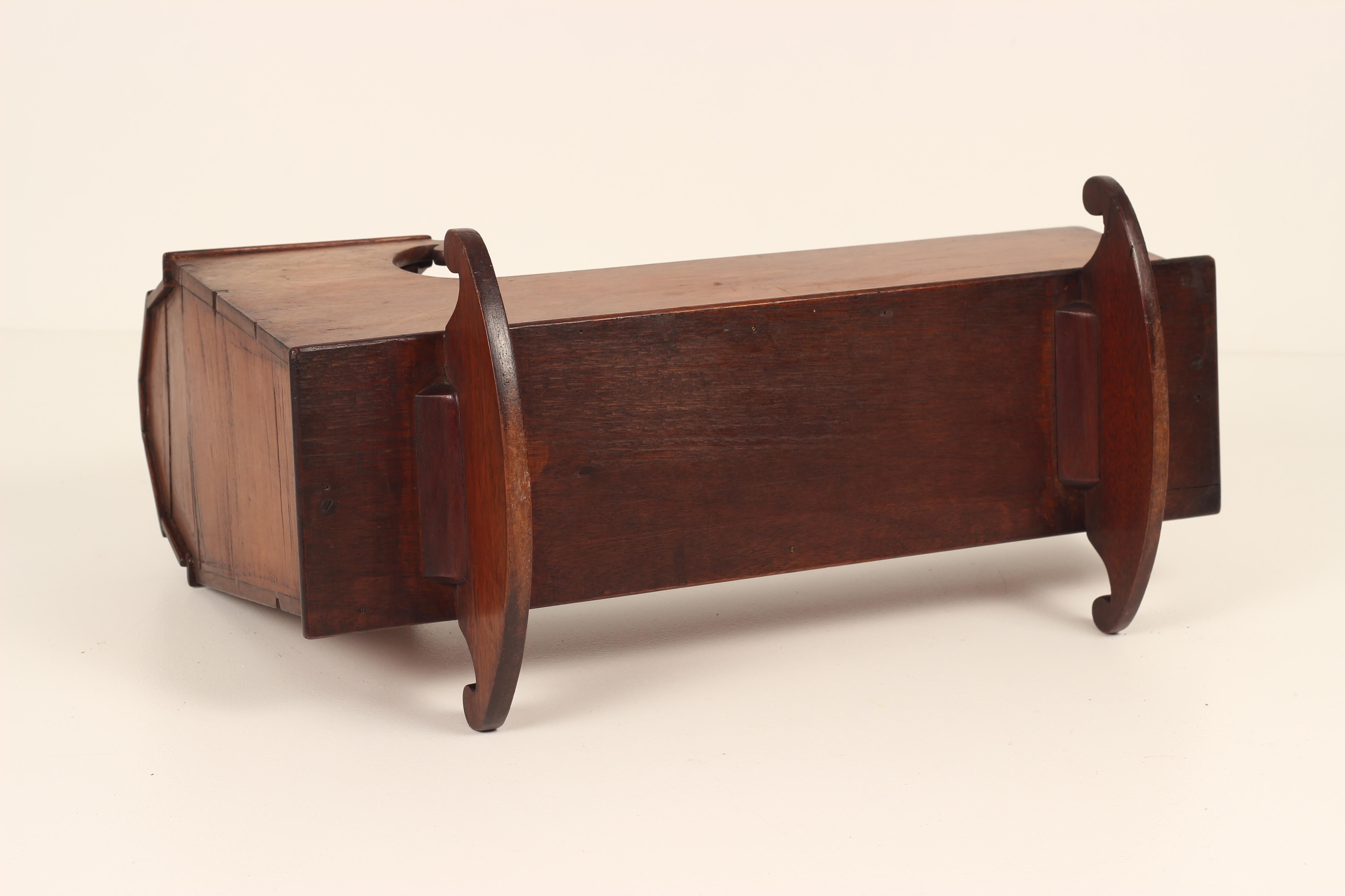 Woodwork Mahogany Victorian 19th Century Minature or Apprentice Piece Crib/Cott For Sale