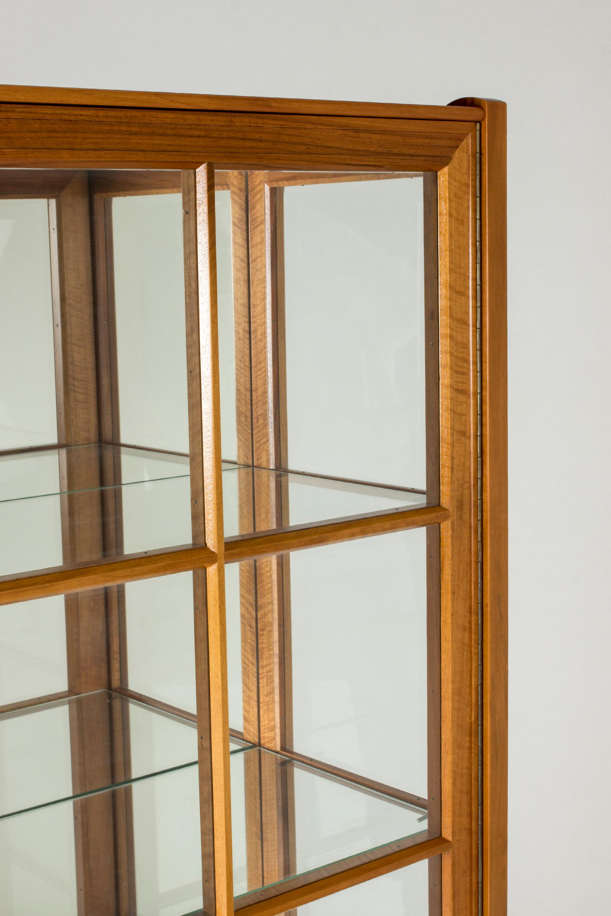 Glass Mahogany Vitrine Cabinet by Josef Frank for Svenskt Tenn, Sweden