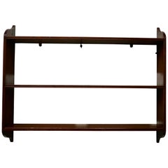 Mahogany Wall Hanging Book Shelf