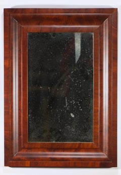 Mahogany Wall Mirror, American Empire Biedermeier Style, Early to Mid 1800s, Res