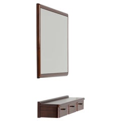 Vintage Mahogany Wall Set Made in Germany, 60s