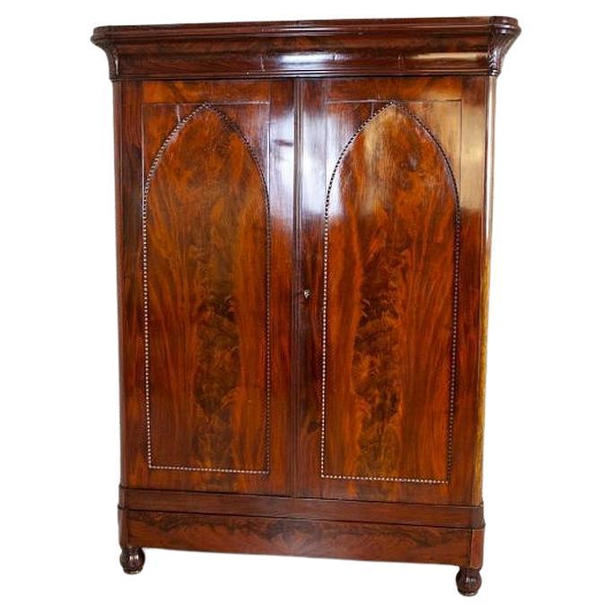 Mahogany Wardrobe from the Turn of the 19th and 20th Centuries